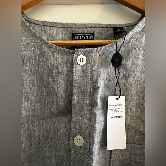 NWT Todd Snyder men’s linen tunic top - Picture 6 of 11